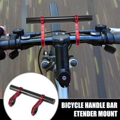 Unique Bargains Bicycle Aluminum Alloy Handlebar Extension Bracket Carbon Fiber Pattern 1 Unique Bargains Bicycle Aluminum Alloy Handlebar Extension Bracket Carbon Fiber Pattern