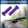 Unique Bargains Bike Handlebar Grips Covers 4.72" Long Purple 1 Pair