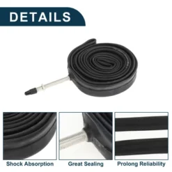 Unique Bargains Bike MTB Cycling Inner Tire 700x23/25C Inch Durable 60mm Long French Type 1 Pcs -Futuro Brand GUEST bcb56754 8574 4c98 8559 8b968ea3d79a