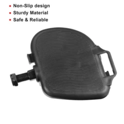 Unique Bargains Exercise Bike Pedals With Straps Indoor Cycling Parts Non Slip 1/2'' Fixed Gear Bike Pedals Black 1 Pair