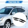 Unique Bargains Car Roof Rack Side Rails End Cover Cap Compatible For Lexus RX350 RX400h RX330 2003-2009 Black 4pcs