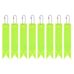 Unique Bargains Personal Reflectors Gear Safety Cycling Running Keychain 5.9 X 1.2 Inch 8 Pcs -Futuro Brand GUEST be329dde 982e 4c40 997e 37cc881144c5