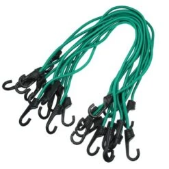 Unique Bargains Strong Elastic Strapping Rope Hooks For Bicycle Dark Green 12 Pcs -Futuro Brand GUEST be381818 00b1 4615 b896 cae1d88e8c0e