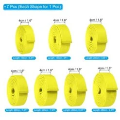 Unique Bargains Coach Teaching Practice Polyester Martial Arts Taekwondo Belts 7 Pcs