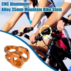Unique Bargains CNC Aluminum Alloy 35mm Mountain Bike Stem 1 Pc