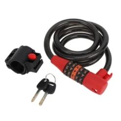Unique Bargains Extended Bicycle Padlock Cable Lock Resettable 5 Digit Bike Lock Black Red 1 Set -Futuro Brand GUEST beebbec5 69cf 4f4c 9413 14d495a243a0