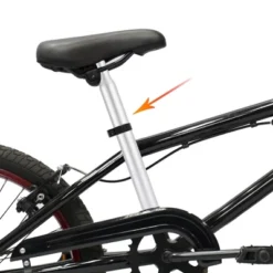 Unique Bargains Aluminum Alloy Bicycle Seat Post 11.81"x1.00" Without Scale Mark Silver Tone 1 Pc