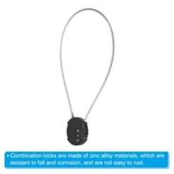 Unique Bargains Gym Locker Small 3-Digit Combination Padlocks 8 Unique Bargains Gym Locker Small 3-Digit Combination Padlocks -Futuro Brand GUEST c1543b8c 5b87 47ef 88c0 e57a0a634efd