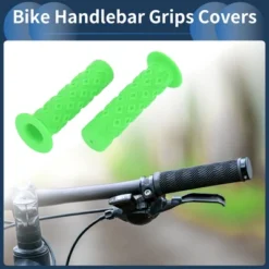 Unique Bargains Bike Handlebar Grips Covers 4.72" Long Green 1 Pair