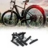 Unique Bargains 12 Pcs Black Rubber V-brake Stop Brake Pads Shoes For Mountain Bike Bicycle 23mm