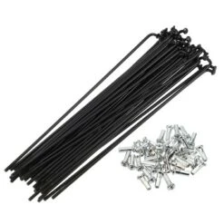 Unique Bargains 14G J Bend Bike Bicycle Spokes With Nipples Steel Black 40 Pcs -Futuro Brand GUEST c341a7ae ce2b 42a7 a982 c0e54e166d75