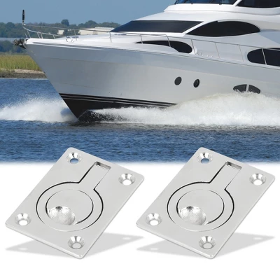 Unique Bargains 316 Stainless Steel 62x44mm Boat Floor Locker Hatch Lift Flush Ring Pull Handles 1 Unique Bargains 316 Stainless Steel 62x44mm Boat Floor Locker Hatch Lift Flush Ring Pull Handles