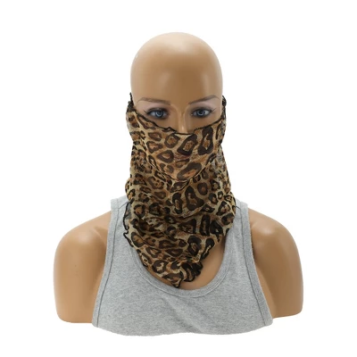 Unique Bargains Leopard Print Earloop Neck Gaiter 1 Pc 5 Unique Bargains Leopard Print Earloop Neck Gaiter 1 Pc - Image 5