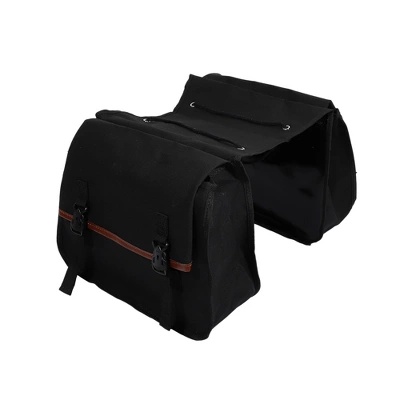 Unique Bargains Quick Release Buckle Waterproof Canvas Motorcycle Saddlebag Side Bag Black 1 Pair 6 Unique Bargains Quick Release Buckle Waterproof Canvas Motorcycle Saddlebag Side Bag Black 1 Pair - Image 6