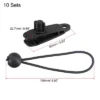 Unique Bargains Ball Elastic Cords With Tarp Clamps Kit 6 Inch Lock Grip Rope Screw Clips For Camping Tent Canopy Awning Black 10in1 Set