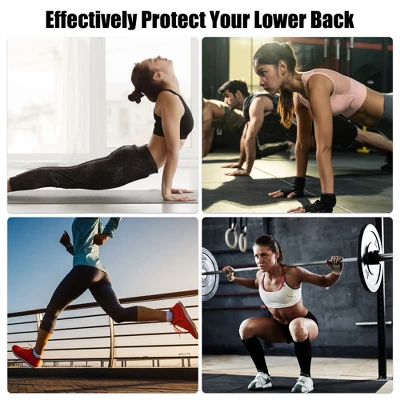 Unique Bargains Back Brace For Lower Back Pain Women Men Breathable Lumbar Support Belt For Ease Herniated Disc Scoliosis 5 Unique Bargains Back Brace For Lower Back Pain Women Men Breathable Lumbar Support Belt For Ease Herniated Disc Scoliosis - Image 5