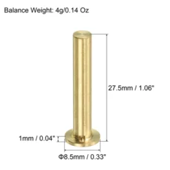 Unique Bargains Golf Club Sports Brass Tip Weights Plug Insert Copper 3 Pcs -Futuro Brand GUEST c8e39653 bde1 4cdb a41d c498435c2536