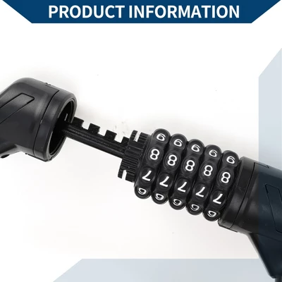 Unique Bargains Bicycle Lock Bicycle Padlock 5 Digit Resettable Bike Cable Lock Black 1Set 2 Unique Bargains Bicycle Lock Bicycle Padlock 5 Digit Resettable Bike Cable Lock Black 1Set - Image 2