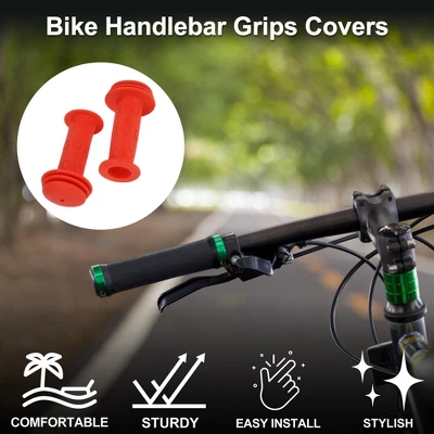 Unique Bargains Bike Handlebar Grips Covers 3.74" Orange 1 Pair 1 Unique Bargains Bike Handlebar Grips Covers 3.74" Orange 1 Pair