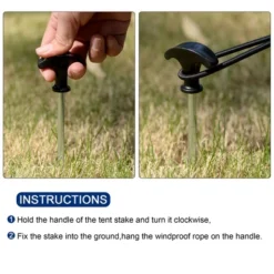 Unique Bargains Galvanized Screw Heavy Ground Pegs For Canopy Tarp -Futuro Brand GUEST cad10a29 ad57 44ee bb3e 1de33be51c56