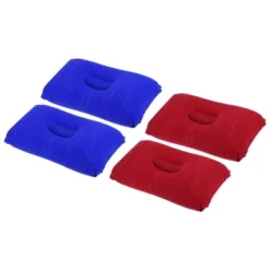 Unique Bargains Neck Support For Hiking Travel Flocked Inflatable Camping Pillows 4 Pcs 17" X 11" -Futuro Brand GUEST cc802525 fcfe 4809 bbe6 c9eb61b68ccb