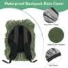 Unique Bargains Waterproof Backpack Rain Cover With A Vertical Reflective Strap For Hiking/Biking 1 Pc