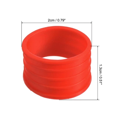 Unique Bargains Silicone Non-Slip Wear-Resistant Badminton Tennis Racket Handle Grip Rings 4 Pcs 1 Unique Bargains Silicone Non-Slip Wear-Resistant Badminton Tennis Racket Handle Grip Rings 4 Pcs