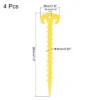 Unique Bargains Tent Stakes Spiral Plastic Ground Pegs For Outdoor Camping