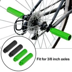 Unique Bargains Universal Aluminum Alloy BMX MTB Bike Bicycle Axle Rear Foot Pegs Footrests Fit 3/8" 2 Pairs