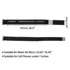 Unique Bargains Waist Pack Bag For Running Large Black 1 Pc -Futuro Brand GUEST ce2356a7 c7b8 4415 8d22 7898d5c233a2