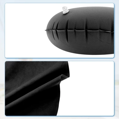 Unique Bargains Inflatable Travel Pillow Press To Inflate For Airplane Train Office 4 Unique Bargains Inflatable Travel Pillow Press To Inflate For Airplane Train Office - Image 4