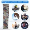 Unique Bargains Basketball Sports Camouflage Cooling Arm Elbow Compression Sleeve Brown Blue Yellow 1 Pair