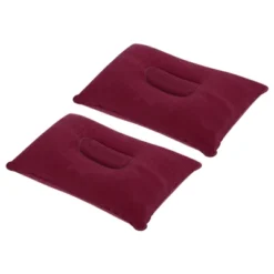 Unique Bargains Neck Support For Hiking Travel Flocked Inflatable Camping Pillows 2 Pcs 13.6" X 8.7" -Futuro Brand GUEST cf6980f4 3e86 4734 ad32 0cc6d97746f3