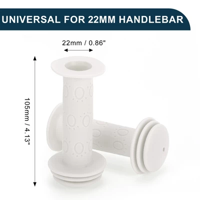 Unique Bargains Child Bike Handlebar Grips Covers 4.13" White 1 Pair 4 Unique Bargains Child Bike Handlebar Grips Covers 4.13" White 1 Pair - Image 4