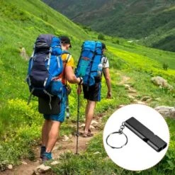 Unique Bargains Aluminum Alloy Camping Hiking Boating Survival Signal Double Tubes Whistles 4 Pcs -Futuro Brand GUEST d0148a32 377e 480a 8187 15889b06d5b9