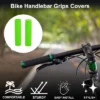 Unique Bargains Bike Handlebar Grips Covers 4.92" Green 1 Pair