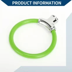 Unique Bargains Bicycle Lock Portable Ring Cable Anti-Theft Bike Lock Mini Ring Lock Green 16.54" -Futuro Brand GUEST d02ce25f b575 4320 9649 efbc2200361c