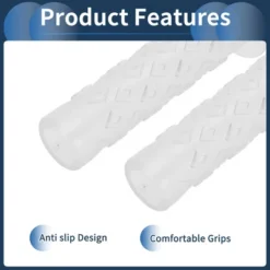 Unique Bargains Bike Handlebar Grips Covers 4.72" Clear 1 Pair -Futuro Brand GUEST d08fe233 7d0c 4e5d b727 8d48f396ca90