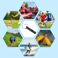 Unique Bargains Aluminum Alloy Camping Hunting Outdoor Survival Signal Whistles With Keychains 12 Pcs -Futuro Brand GUEST d1ce24bb f4ec 4ddd a722 d77170264507
