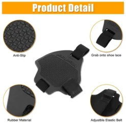 Unique Bargains Motorcycle TPU Gear Shift Pad Riding Shoe Cover Boot Protector Black 4.33"x3.74"