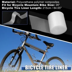 Unique Bargains Bicycle Bike Tire Liner Bicycle Tire Liner Protector For Mountain Road Bike 2pcs