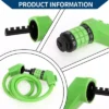 Unique Bargains Extended Bicycle Padlock Cable Lock Resettable 5 Digit Bike Lock Green 51.18" 1 Set