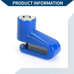 Unique Bargains Bicycle Lock Portable Ring Anti-Theft Bike Lock Motorcycle Wheel Disk Lock Blue -Futuro Brand GUEST d4a9fc96 d498 4875 8985 c34093b93b46