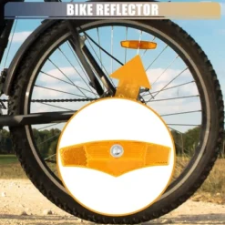 Unique Bargains Riding Bike Bicycle Warning Reflector Road Spoke Lights Bike Accessories Bicycle Rim Reflective Tape Yellow 4pcs -Futuro Brand GUEST d4e9e4d2 3356 42d8 a392 924dc32be74f