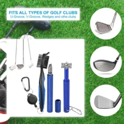 Unique Bargains Golf Clean Tool Set Brush And 2 Club Groove Sharpeners -Futuro Brand GUEST d4eb5012 8445 440d a6f7 074d11a21080