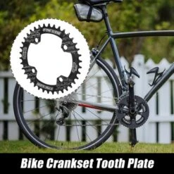 Unique Bargains 4 Holes Aluminum Alloy Bike Crankset Tooth Plate 4.09"
