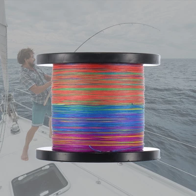 Unique Bargains 8 Strands 53.57LB Abrasion Resistant Zero Stretch PE Thin Braided Fishing Line 549yds Multicolor 1Pc 3 Unique Bargains 8 Strands 53.57LB Abrasion Resistant Zero Stretch PE Thin Braided Fishing Line 549yds Multicolor 1Pc - Image 3