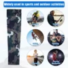 Unique Bargains Basketball Sports Camouflage Cooling Arm Elbow Compression Sleeve Green Gray Blue 1 Pair