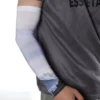 Unique Bargains Sun Protection Arm Sleeves Blue White 1 Pair