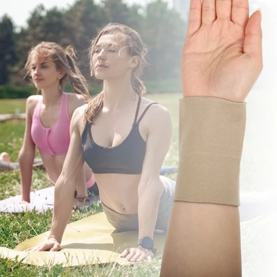 Unique Bargains Pair Wrist Bands, Wrist Compression Sleeves Elastic Thin Wrist Brace Support For Women And Men 5 Unique Bargains Pair Wrist Bands, Wrist Compression Sleeves Elastic Thin Wrist Brace Support For Women And Men - Image 5